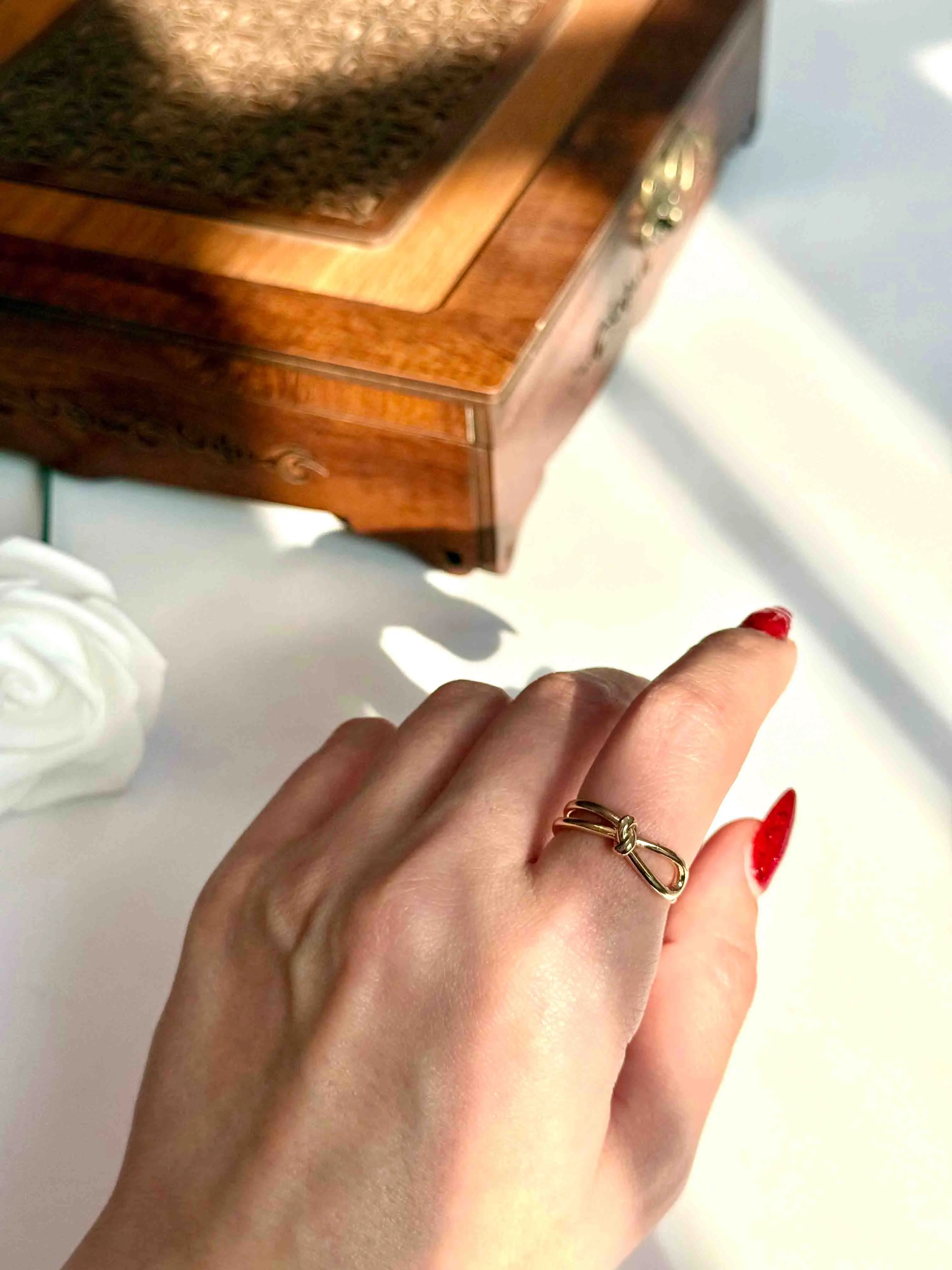 انگشتر طرح گره ژوپینگ