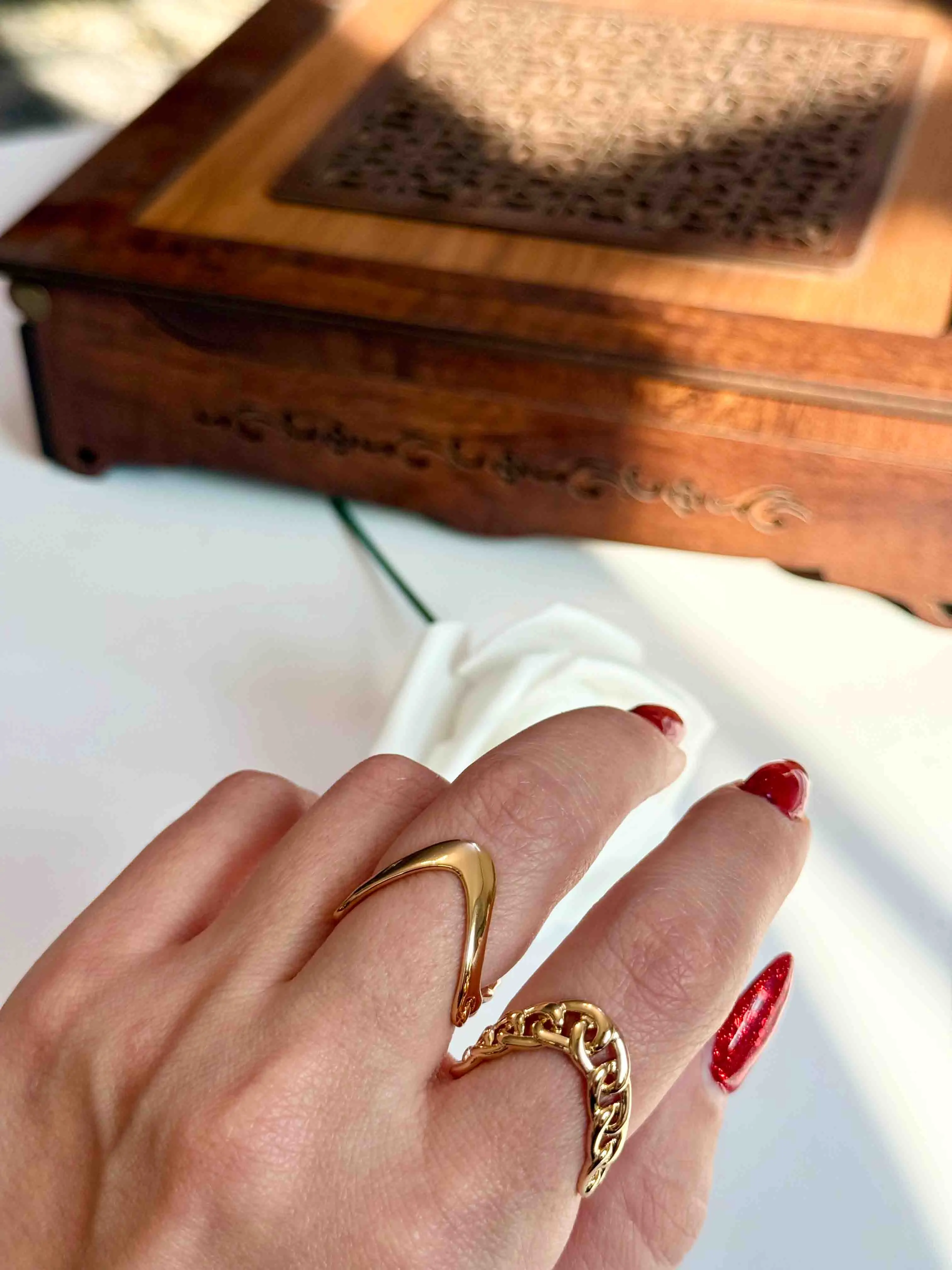 انگشتر هفت و هشتی ژوپینگ - Thumbnail 1