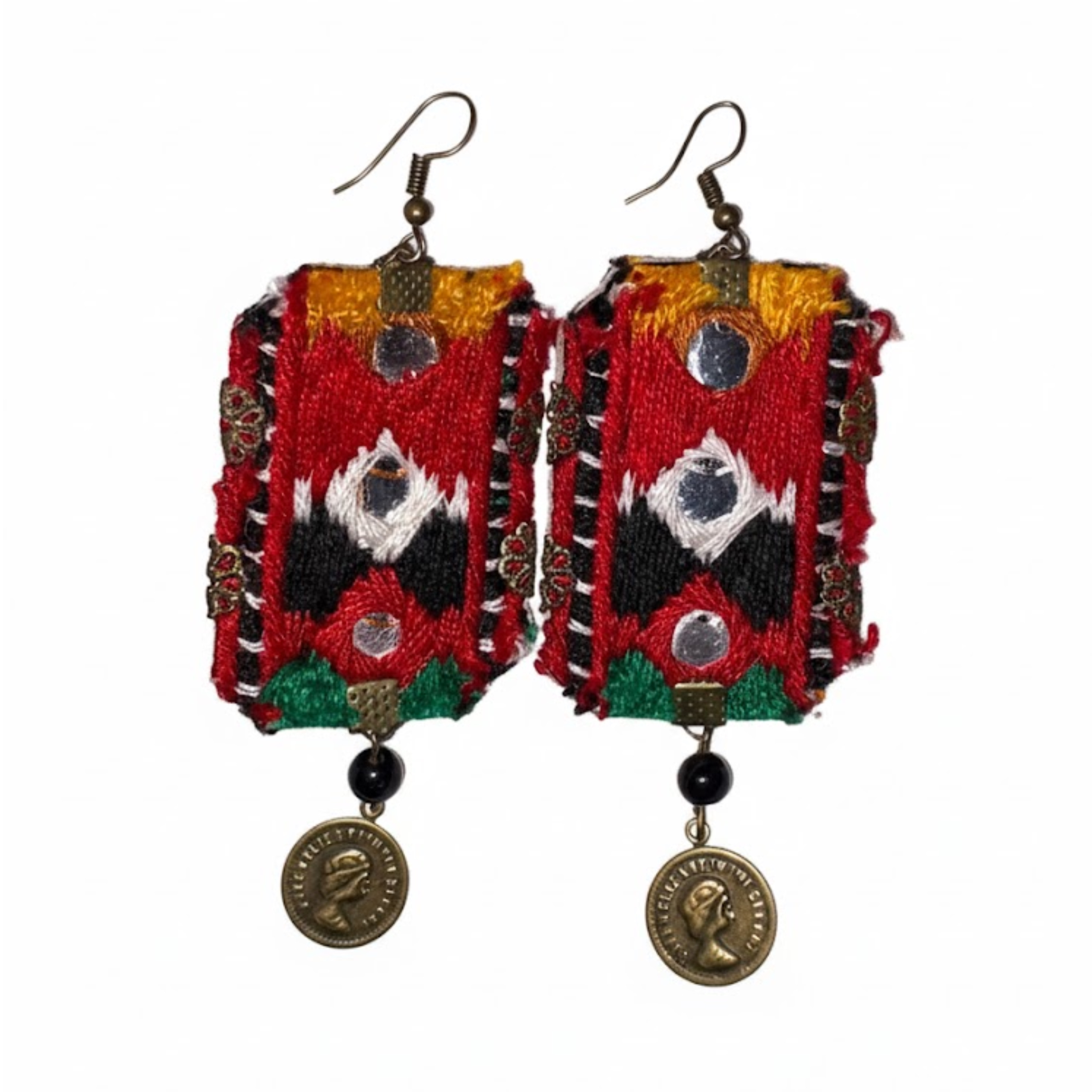 گوشواره سوزن دوزی - Thumbnail 1