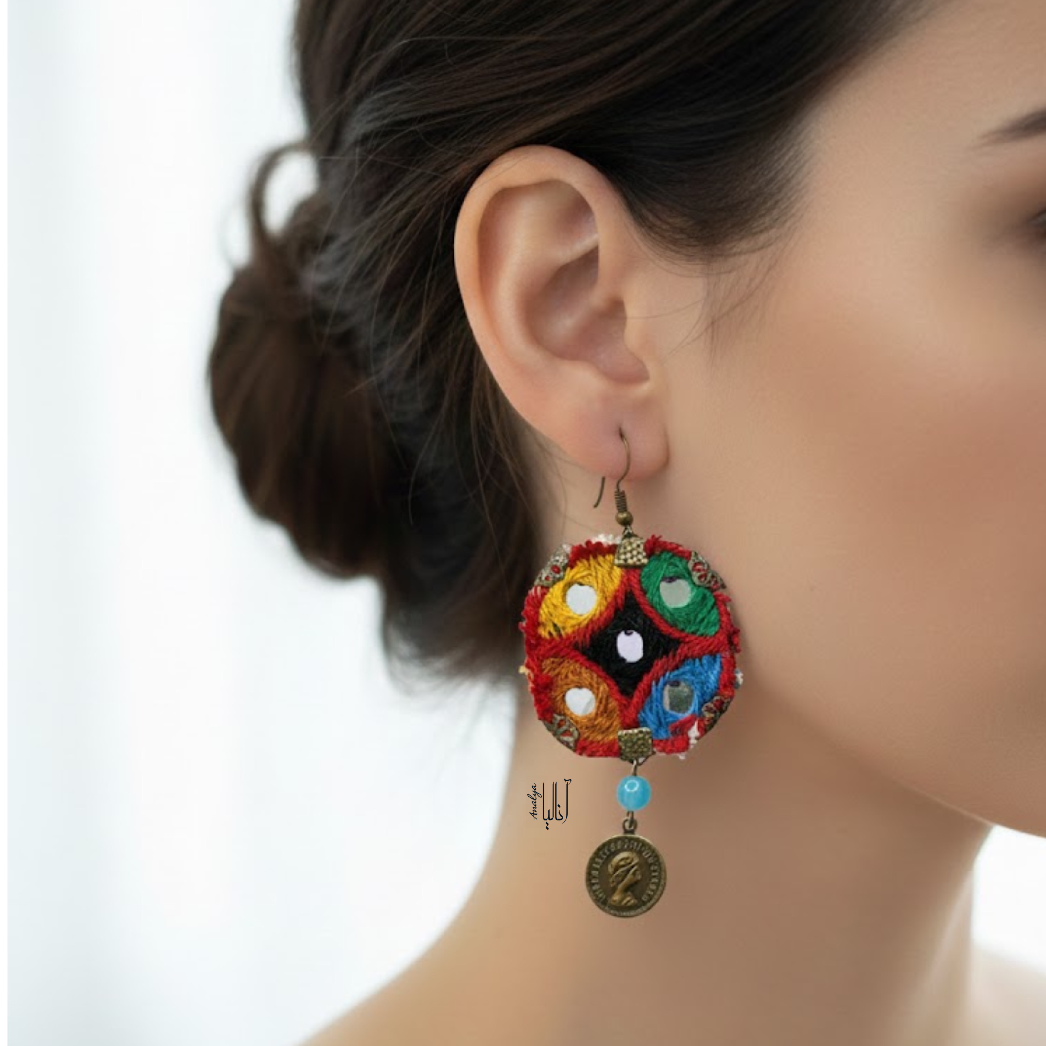 گوشواره سوزن دوزی ۳