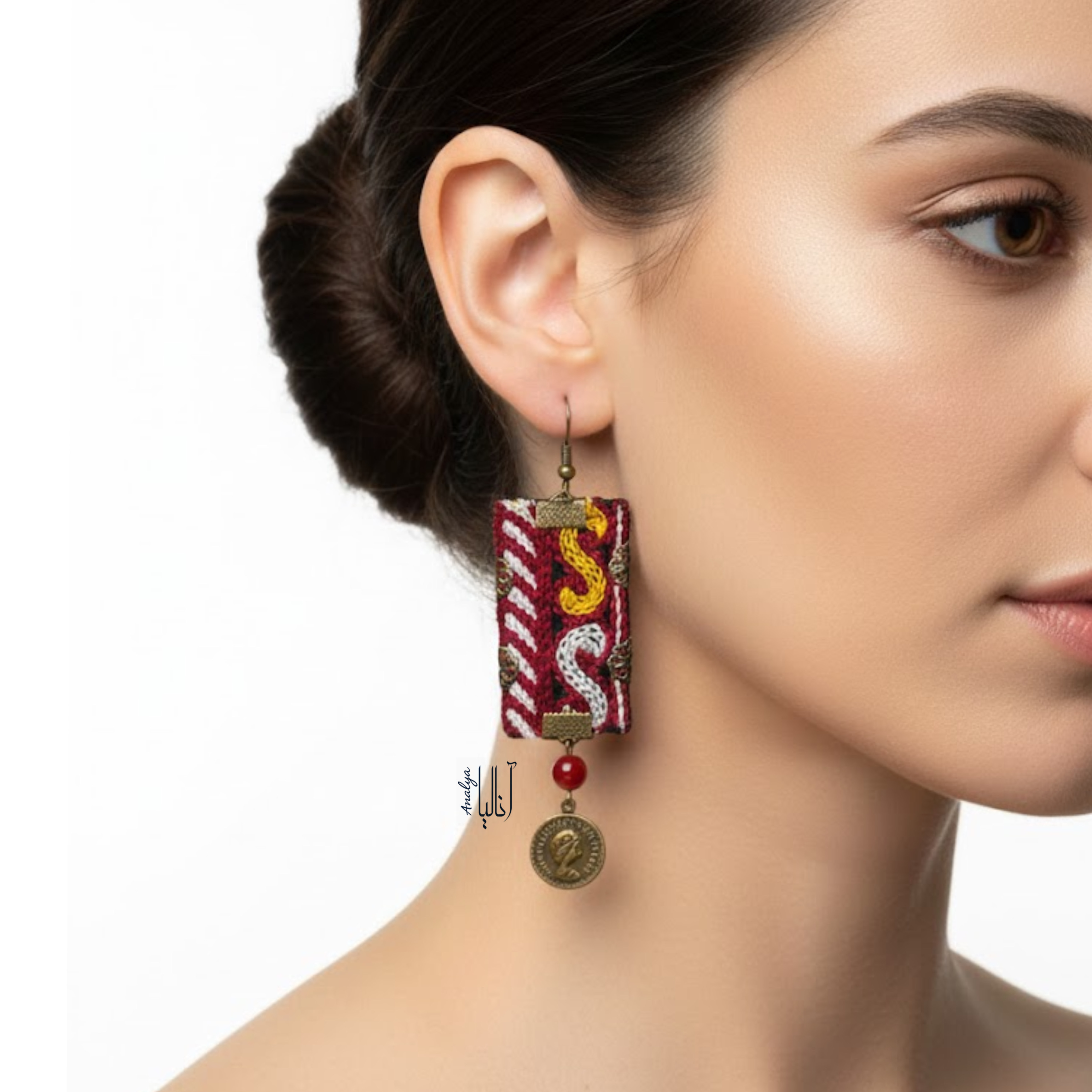 گوشواره سوزن دوزی ۲